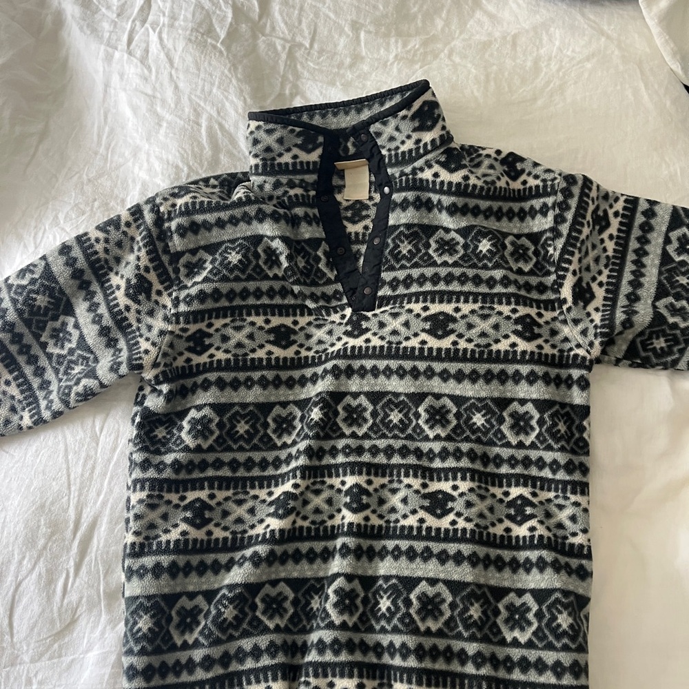 Vintage L.L. Bean patterned fleece - Picture 2 of 10